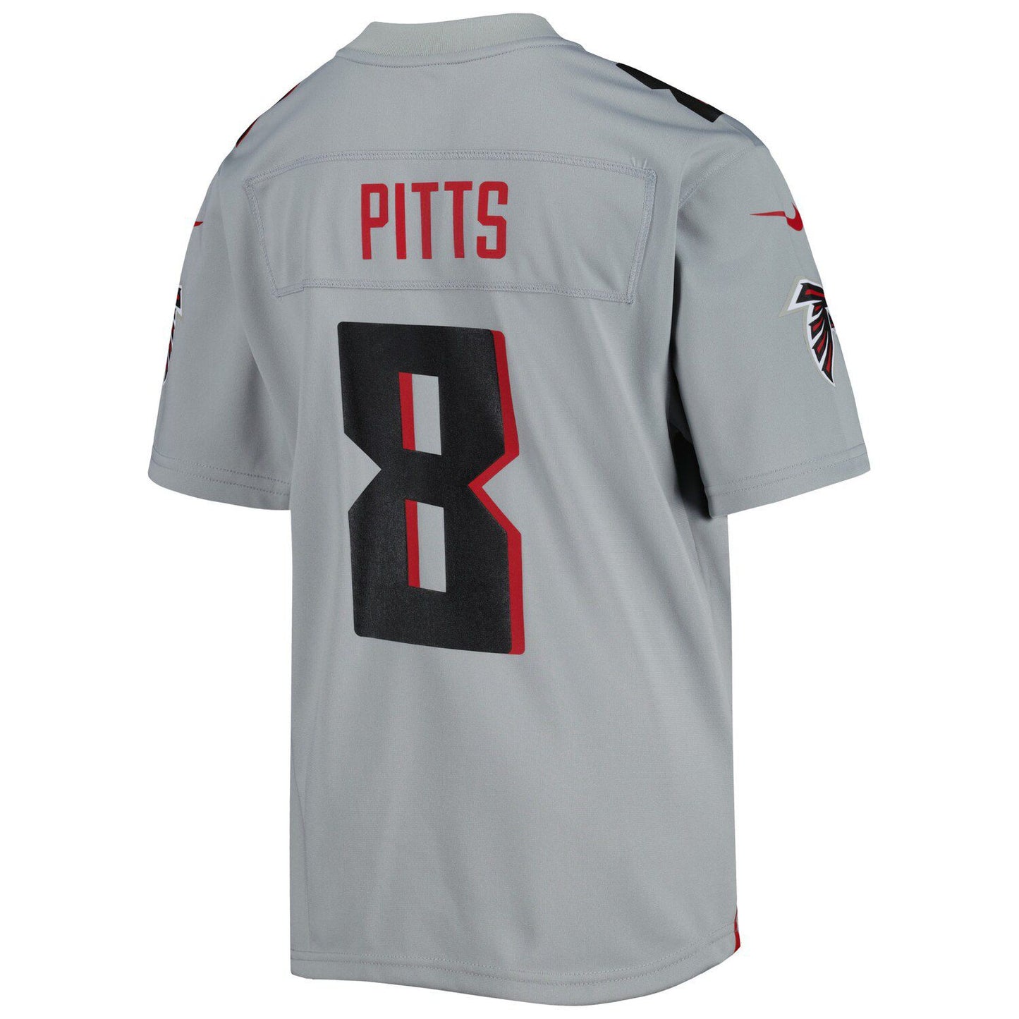 Youth Nike Kyle Pitts Gray Atlanta Falcons Inverted Game Jersey