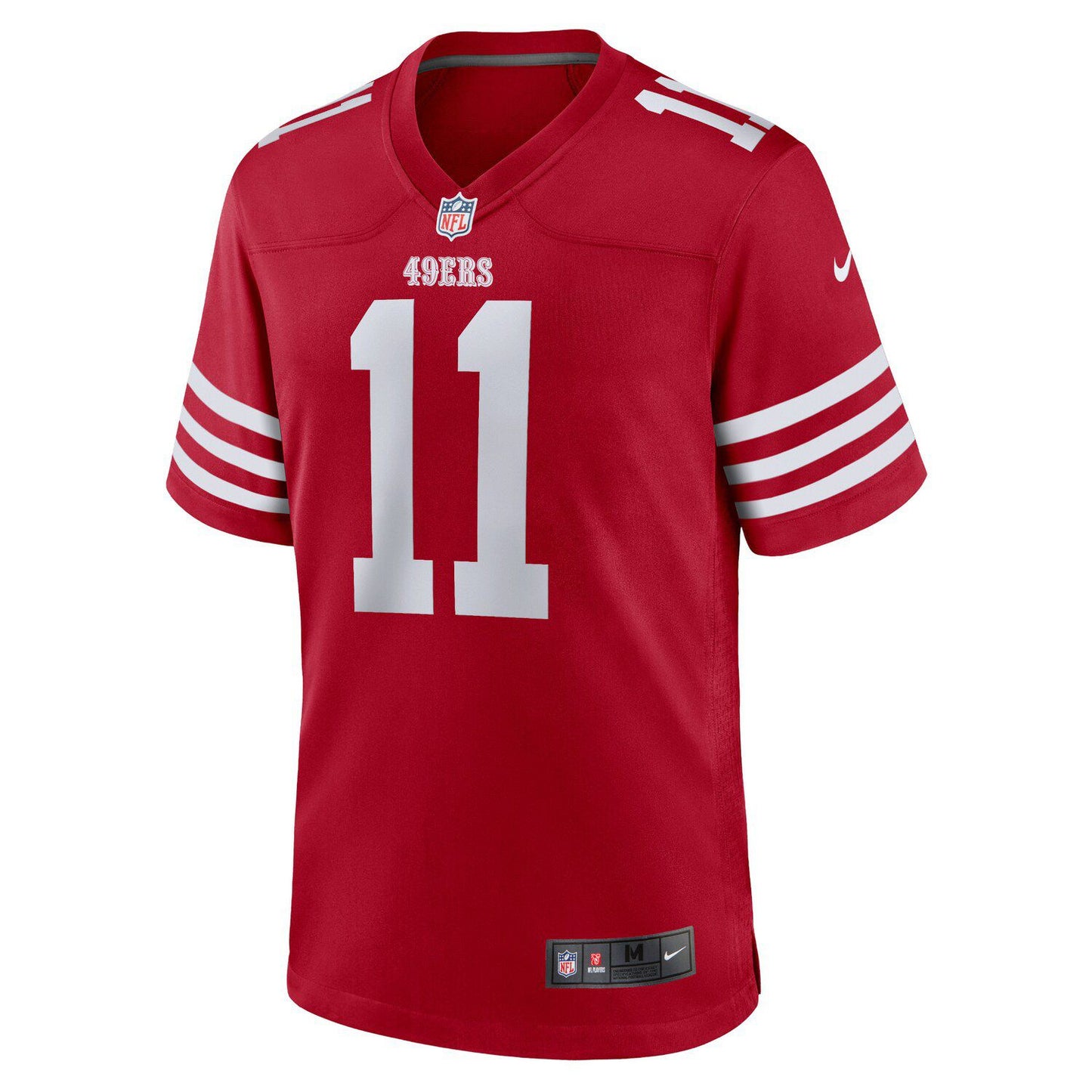 Men's Nike Brandon Aiyuk Scarlet San Francisco 49ers Team Player Game Jersey