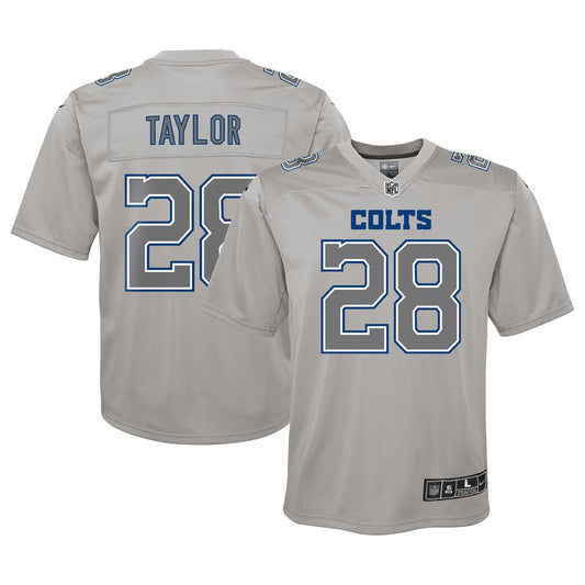 Youth Nike Jonathan Taylor Gray Indianapolis Colts Atmosphere Game Jersey