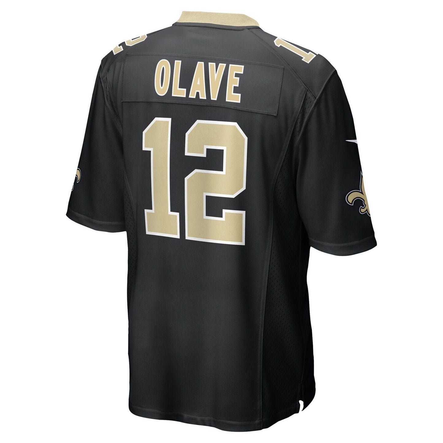 Men's Nike Chris Olave Black New Orleans Saints Player Game Jersey