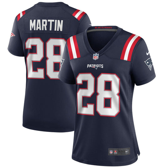 Women's Nike Curtis Martin Navy New England Patriots Game Retired Player Jersey