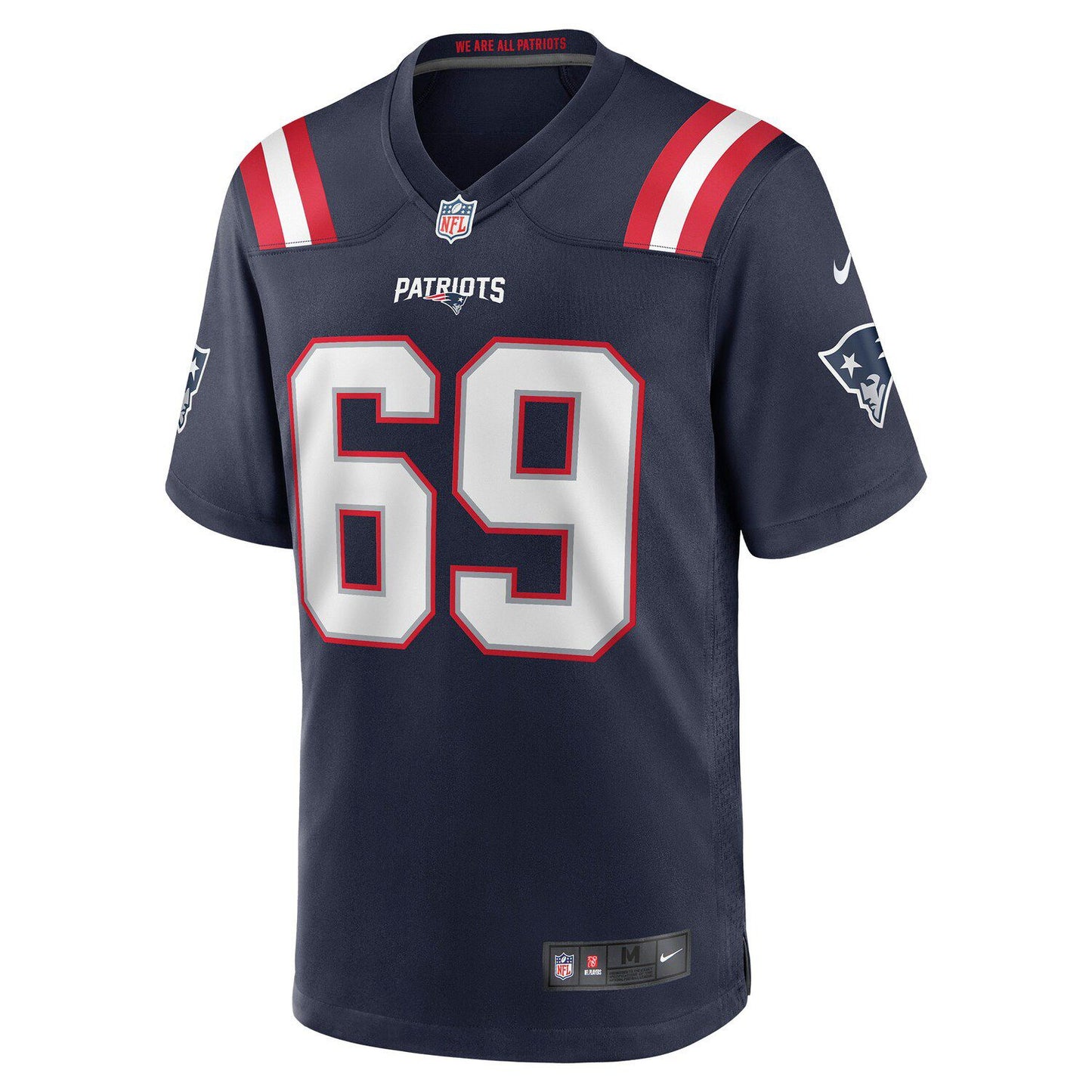 Men's Nike Cole Strange Navy New England Patriots Player Game Jersey