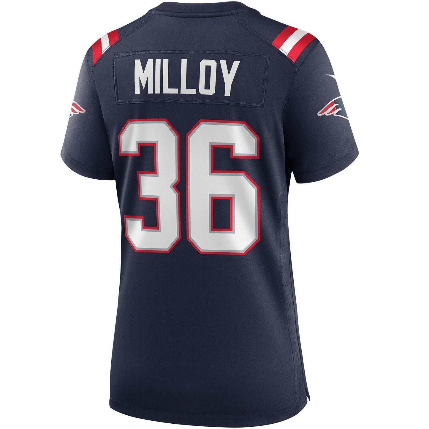 Women's Nike Lawyer Milloy Navy New England Patriots Game Retired Player Jersey