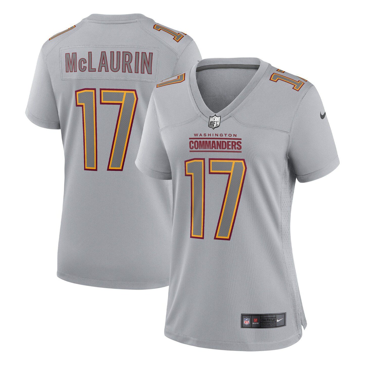 Women's Nike Terry McLaurin Gray Washington Commanders Atmosphere Fashion Game Jersey