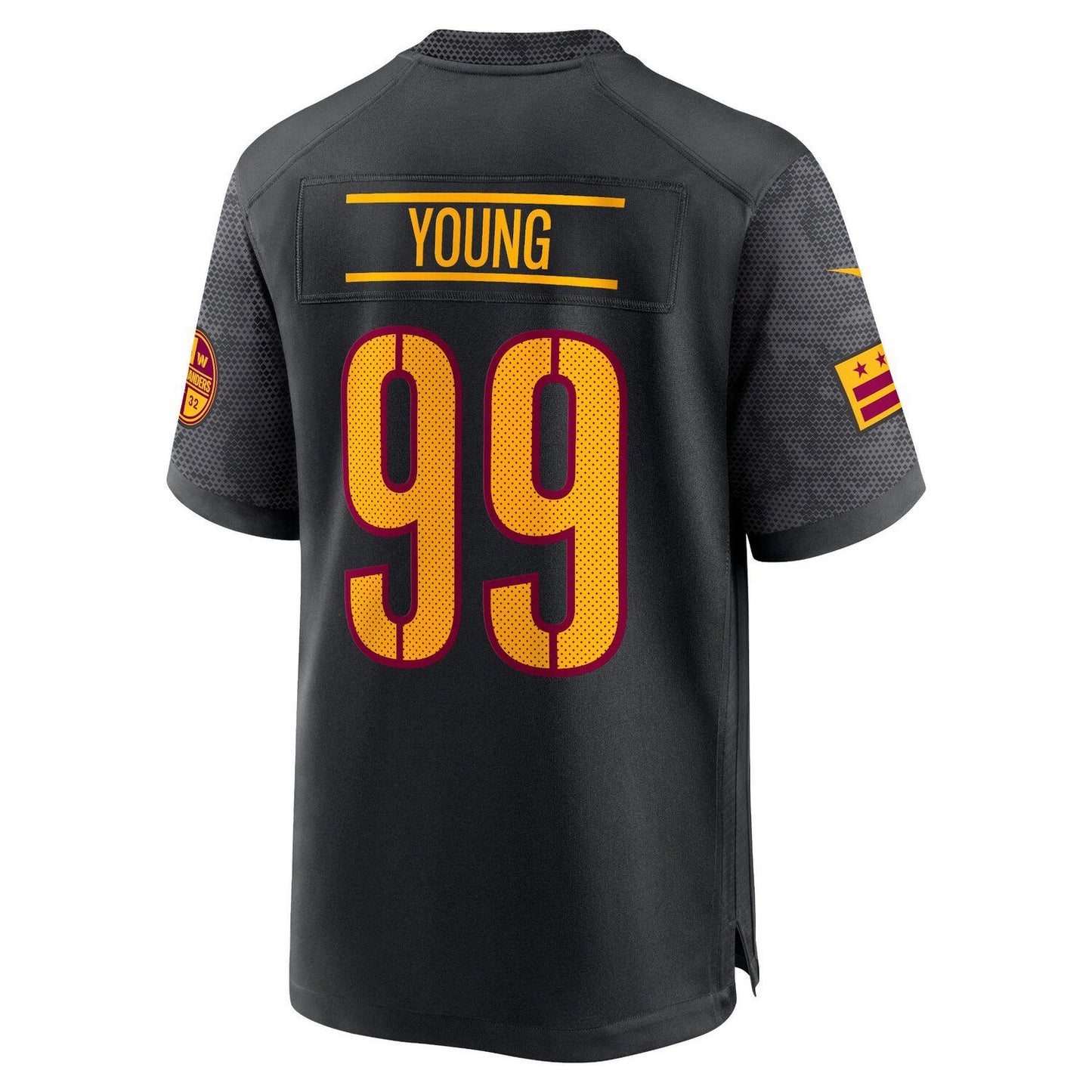 Youth Nike Chase Young Black Washington Commanders Alternate Game Jersey