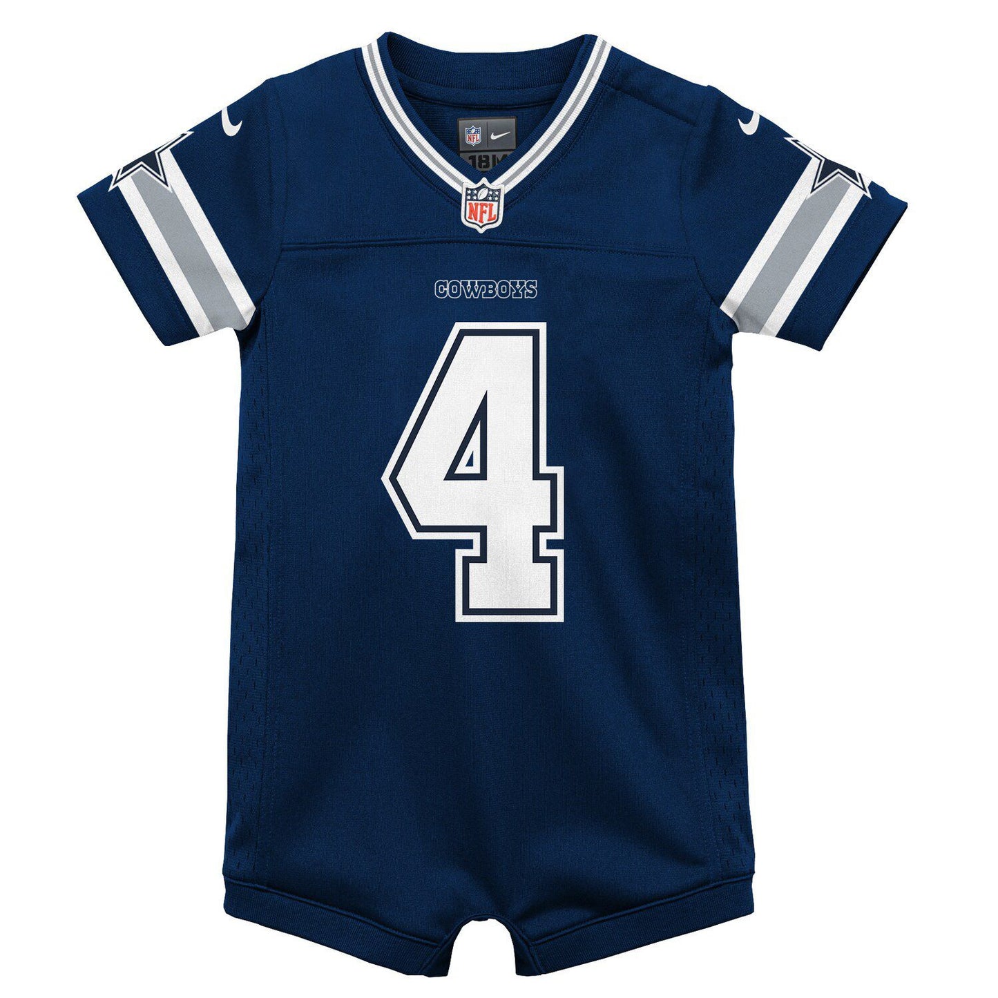 Infant Nike Dak Prescott Navy Dallas Cowboys Game Jersey Romper