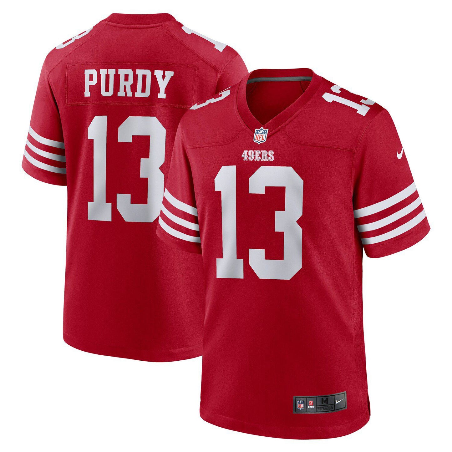 Men's Nike Brock Purdy Scarlet San Francisco 49ers Game Player Jersey