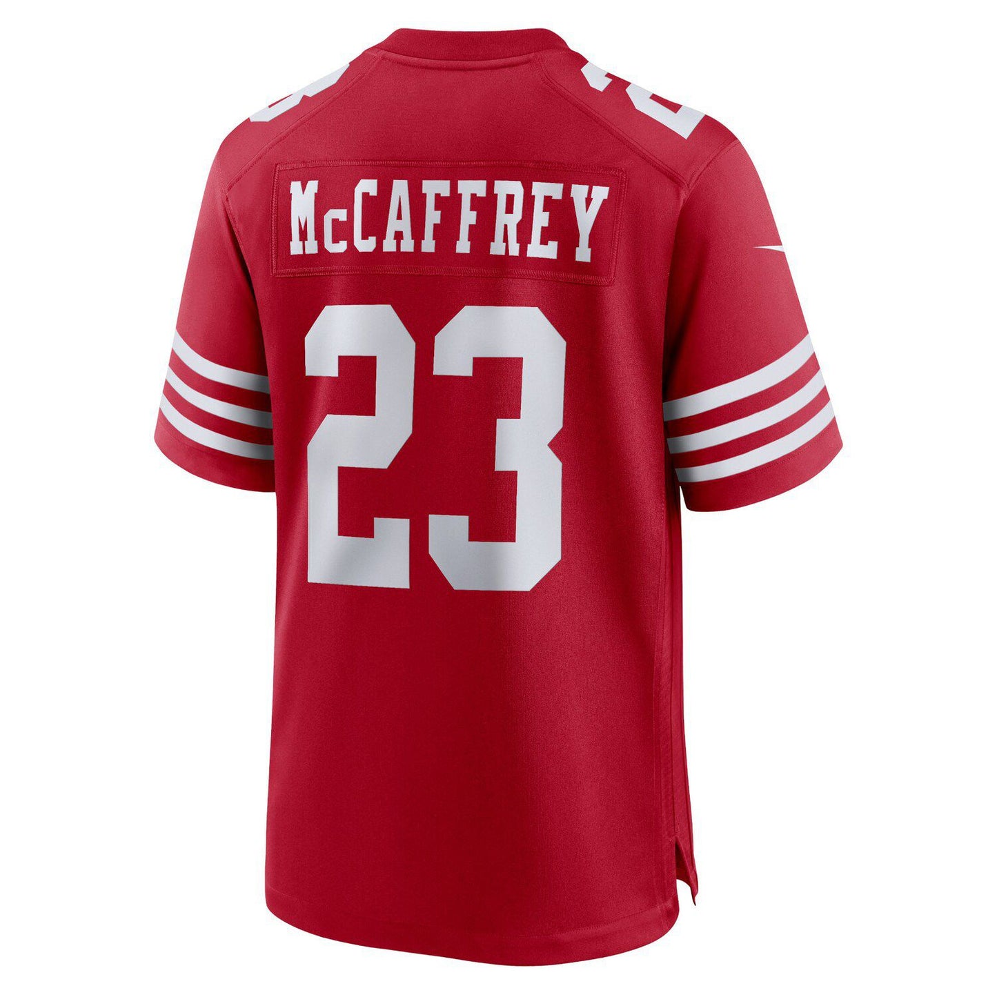 Men's Nike Christian McCaffrey Scarlet San Francisco 49ers Game Player Jersey