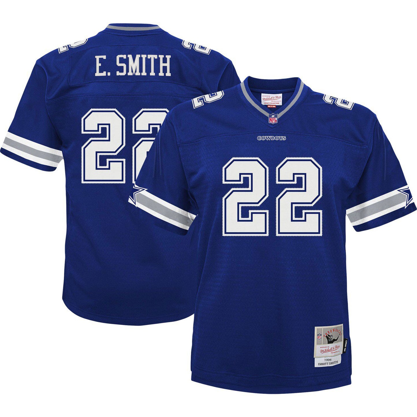 Infant Mitchell & Ness Emmitt Smith Navy Dallas Cowboys 1996 Retired Legacy Jersey