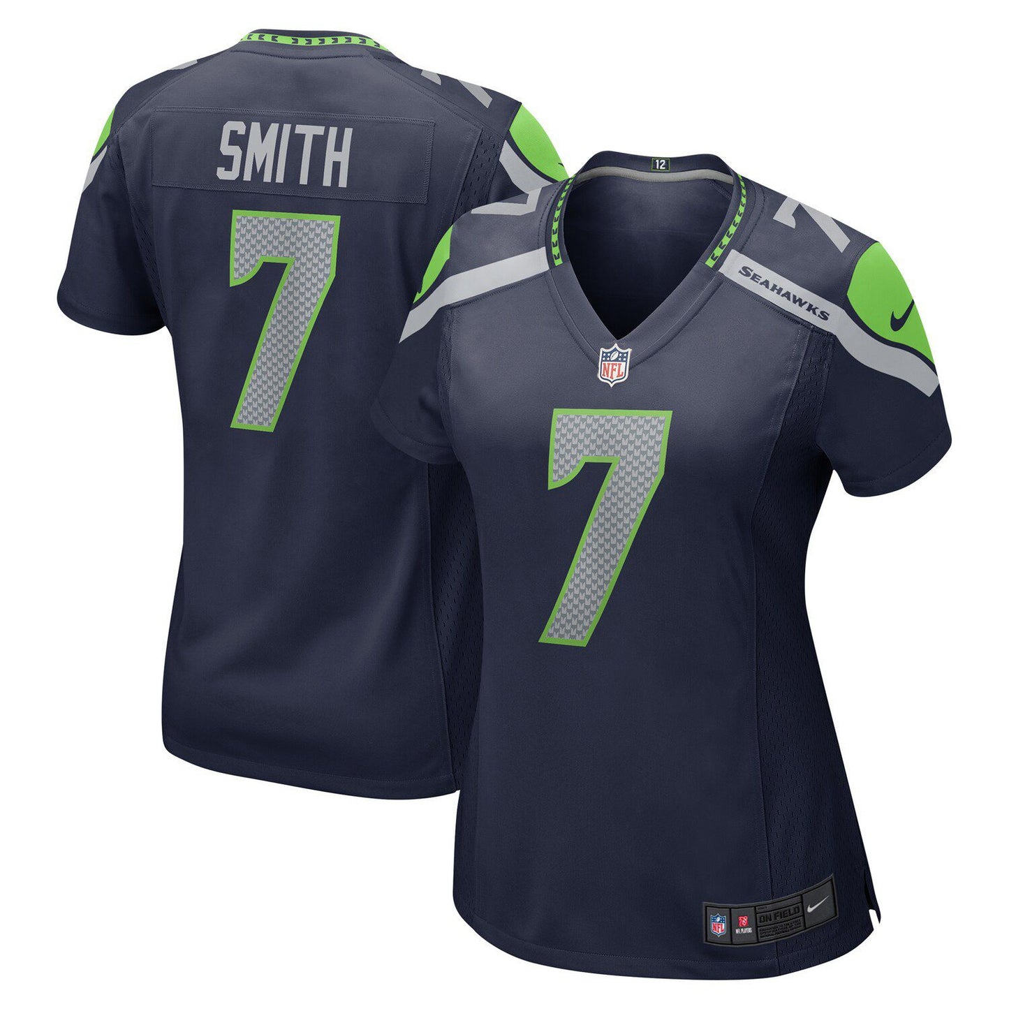 Women's Nike Geno Smith College Navy Seattle Seahawks Game Jersey