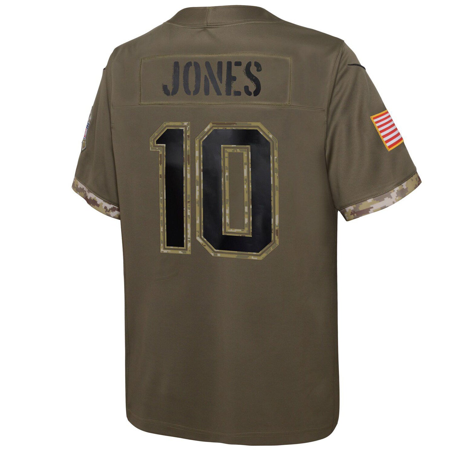 Youth Nike Mac Jones Olive New England Patriots 2022 Salute To Service Player Limited Jersey