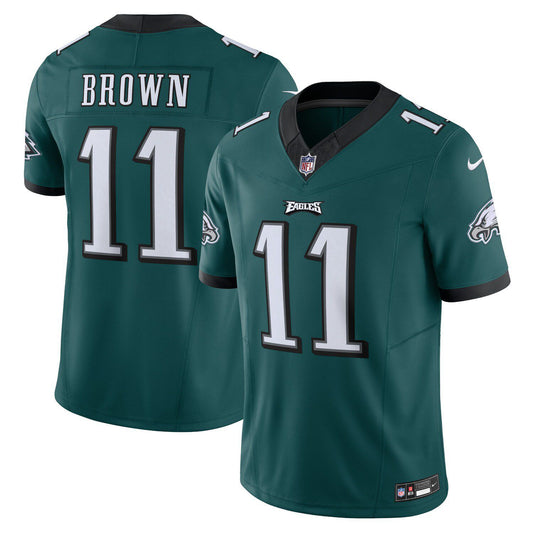 Men's Nike A.J. Brown Midnight Green Philadelphia Eagles Vapor F.U.S.E. Limited  Jersey