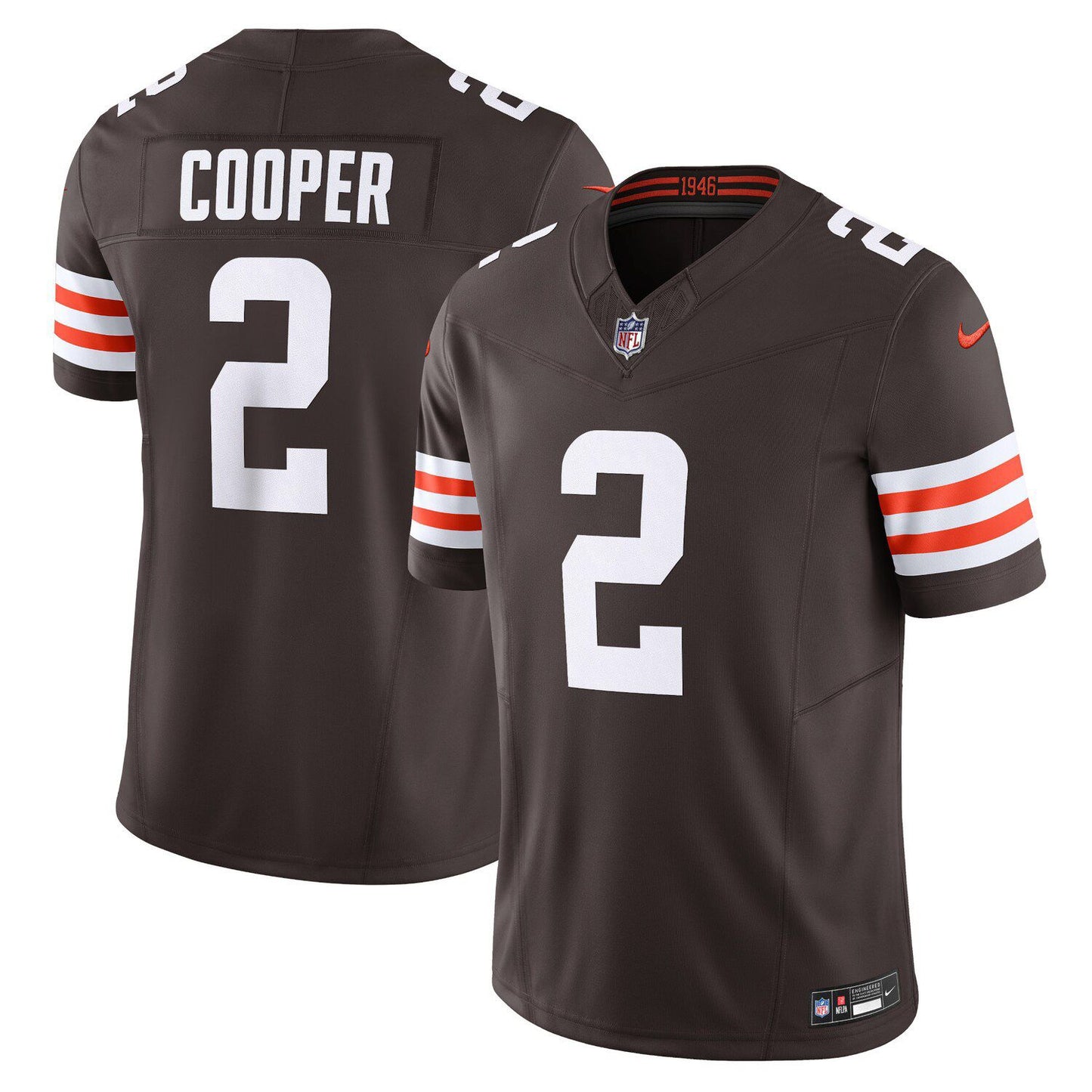 Men's Nike Amari Cooper Brown Cleveland Browns Vapor F.U.S.E. Limited  Jersey