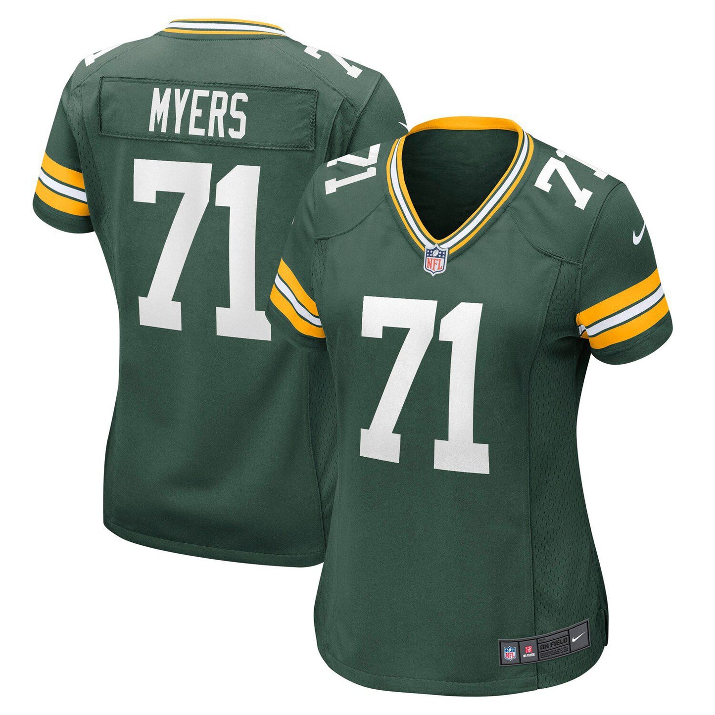 Women's Nike Josh Myers Green Green Bay Packers Game Jersey