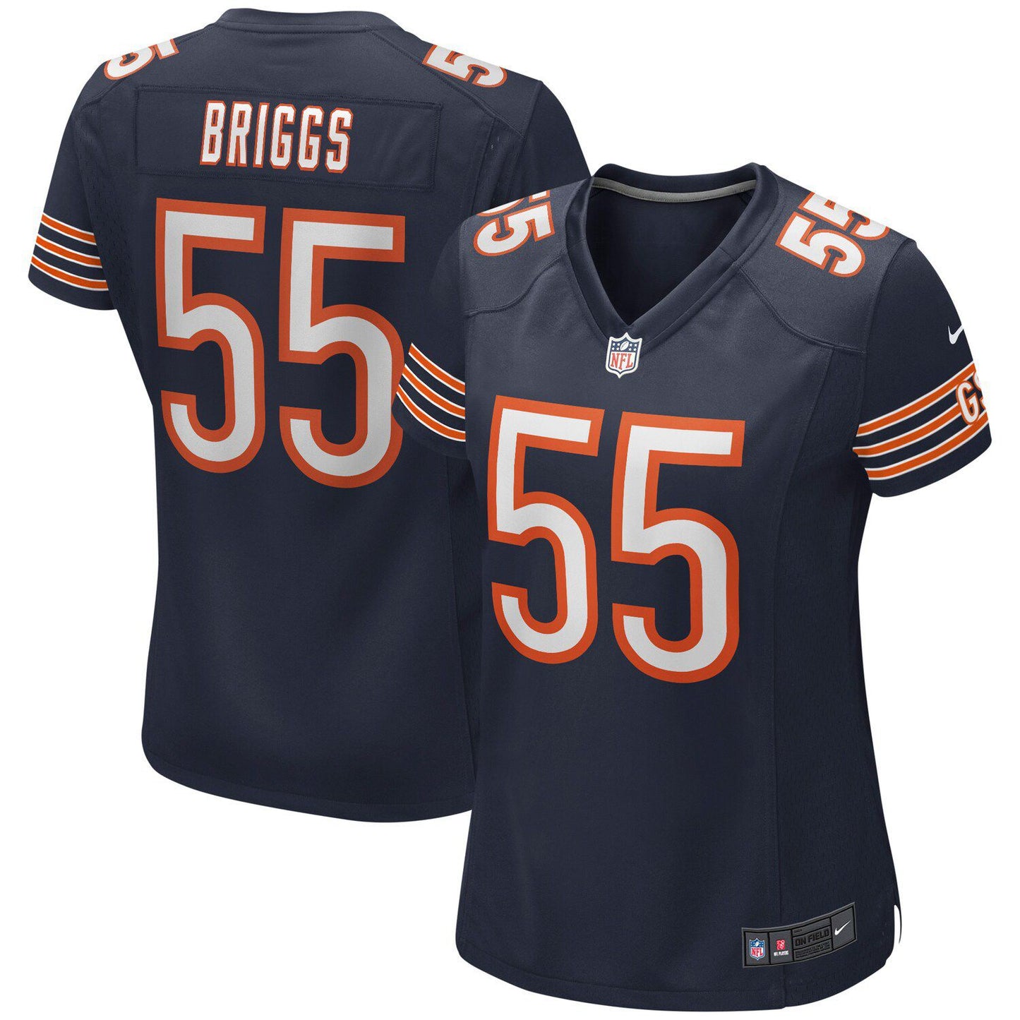 Women's Nike Lance Briggs Navy Chicago Bears Game Retired Player Jersey