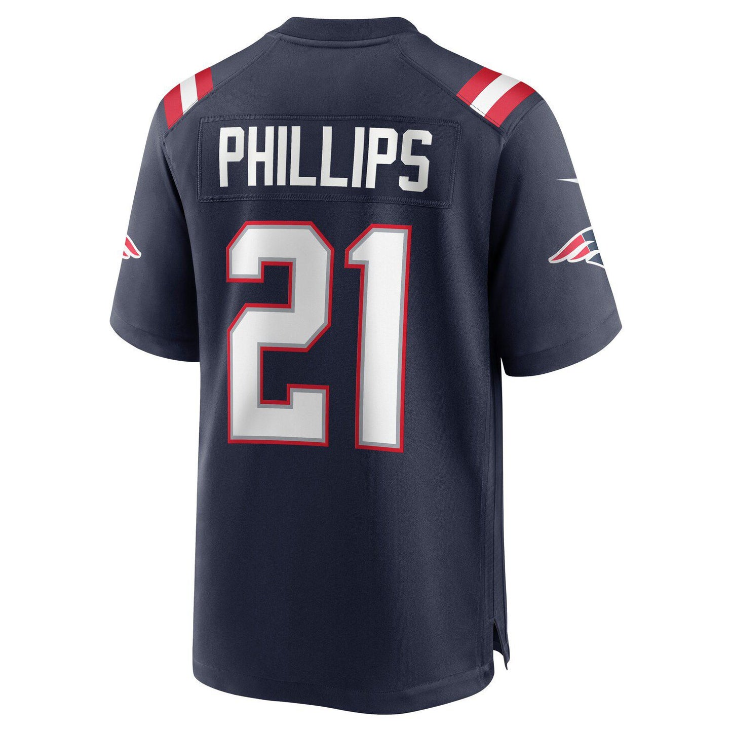 Men's Nike Adrian Phillips Navy New England Patriots Game Jersey