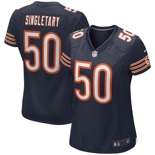 Women's Nike Mike Singletary Navy Chicago Bears Game Retired Player Jersey