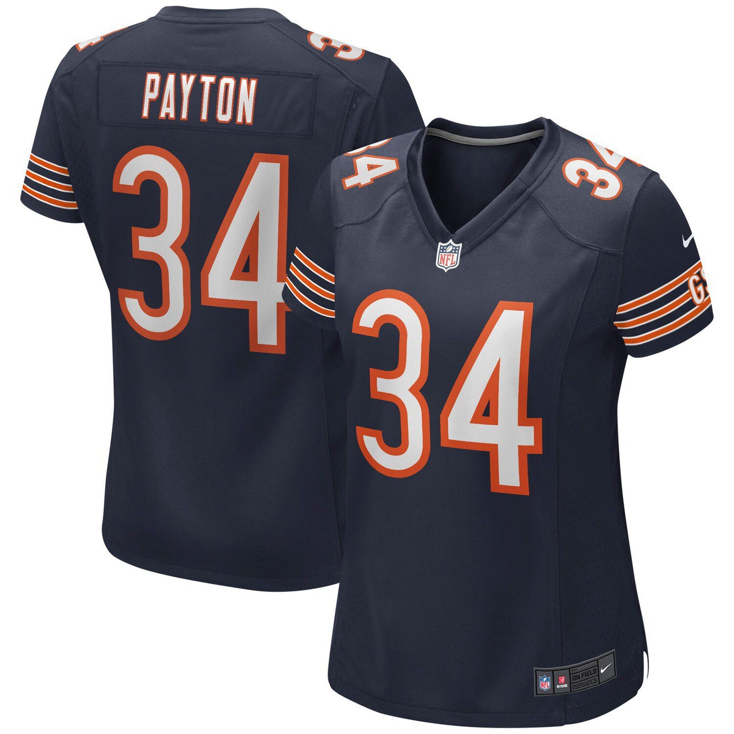 Women's Nike Walter Payton Navy Chicago Bears Game Retired Player Jersey