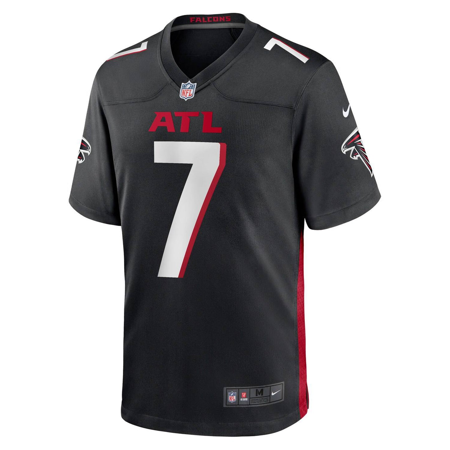 Men's Nike Bijan Robinson Black Atlanta Falcons 2023 NFL Draft First Round Pick Game Jersey