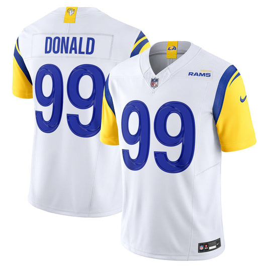 Men's Nike Aaron Donald White Los Angeles Rams Vapor F.U.S.E. Limited  Jersey