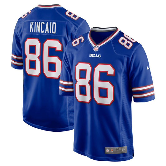 Men's Nike Dalton Kincaid Royal Buffalo Bills 2023 NFL Draft First Round Pick Game Jersey