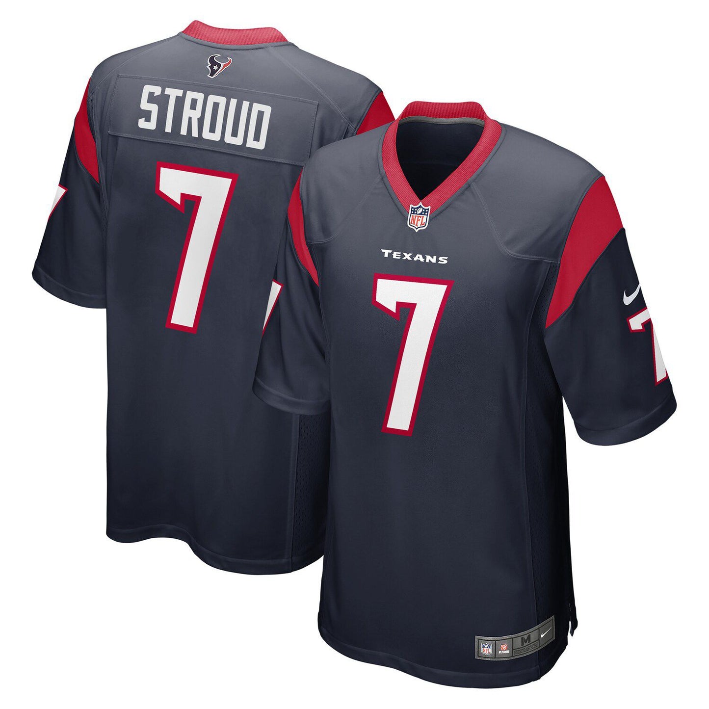 Men's Nike C.J. Stroud Navy Houston Texans 2023 NFL Draft First Round Pick Game Jersey