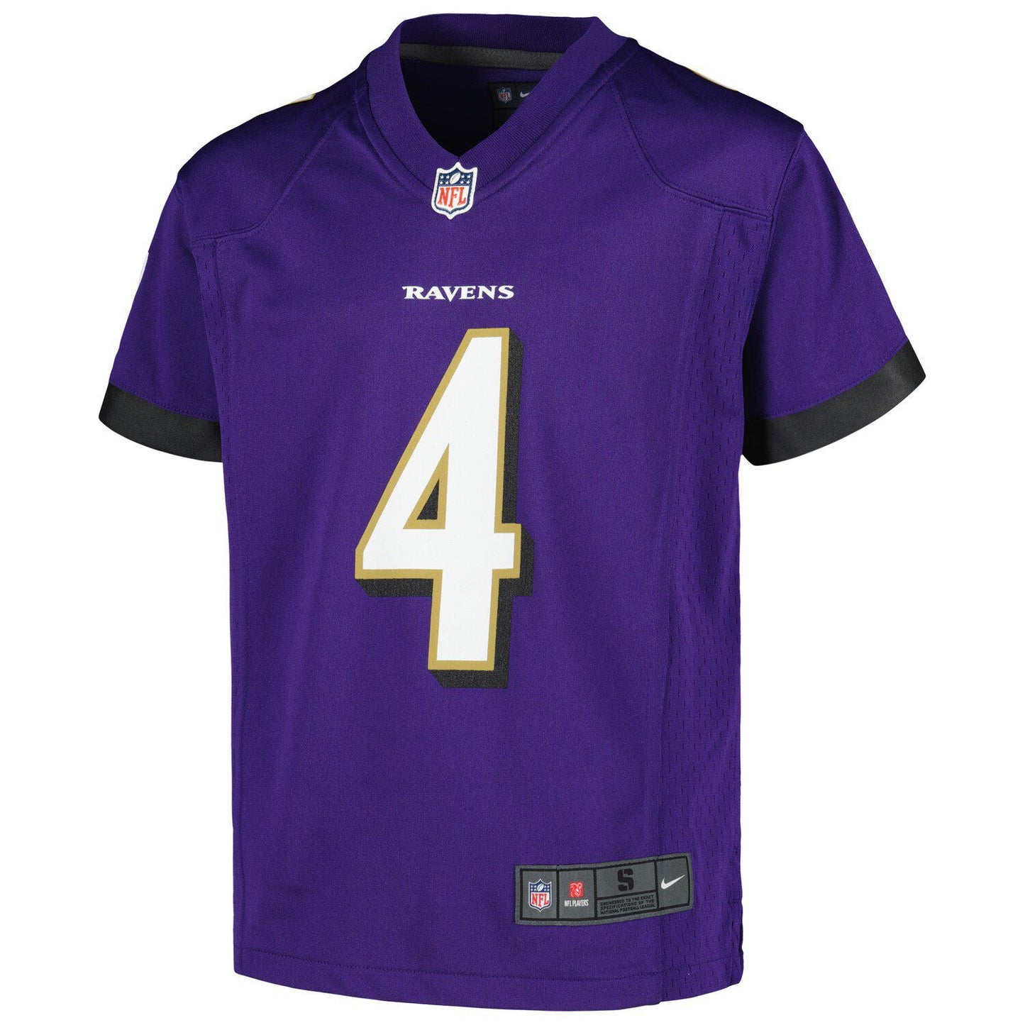 Youth Nike Zay Flowers Purple Baltimore Ravens Game Jersey