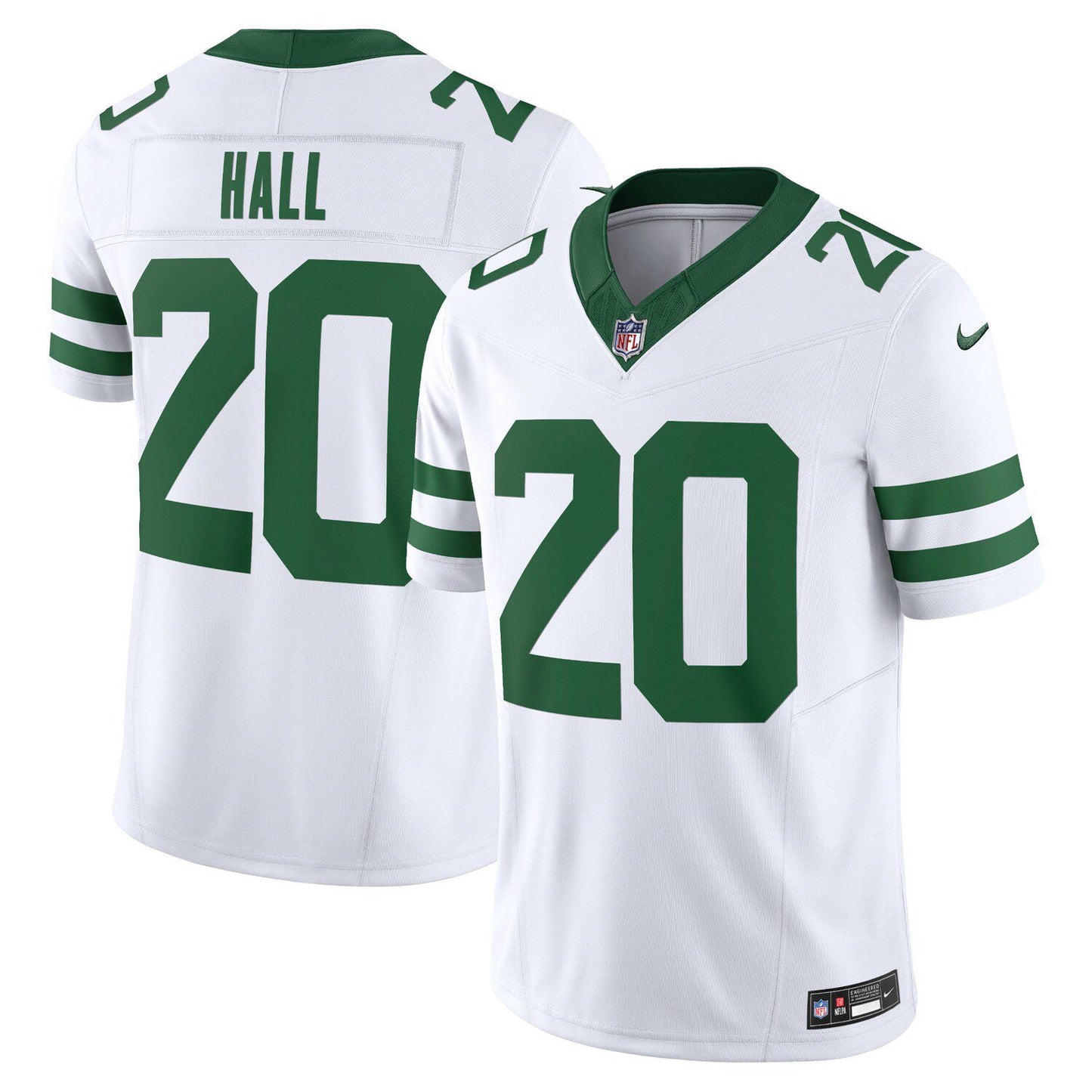 Men's Nike Breece Hall White New York Jets Legacy Vapor F.U.S.E. Limited Jersey