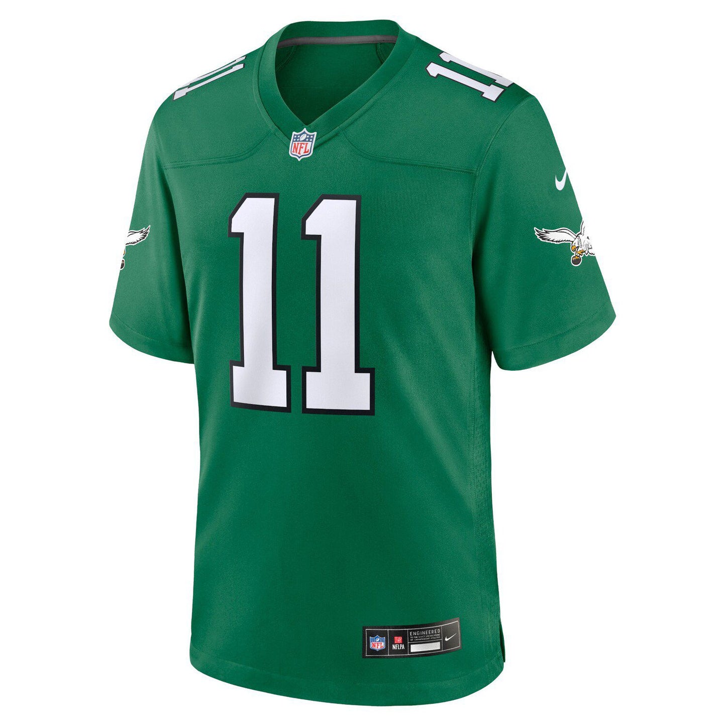 Men's Nike A.J. Brown Kelly Green Philadelphia Eagles Alternate Game Player Jersey