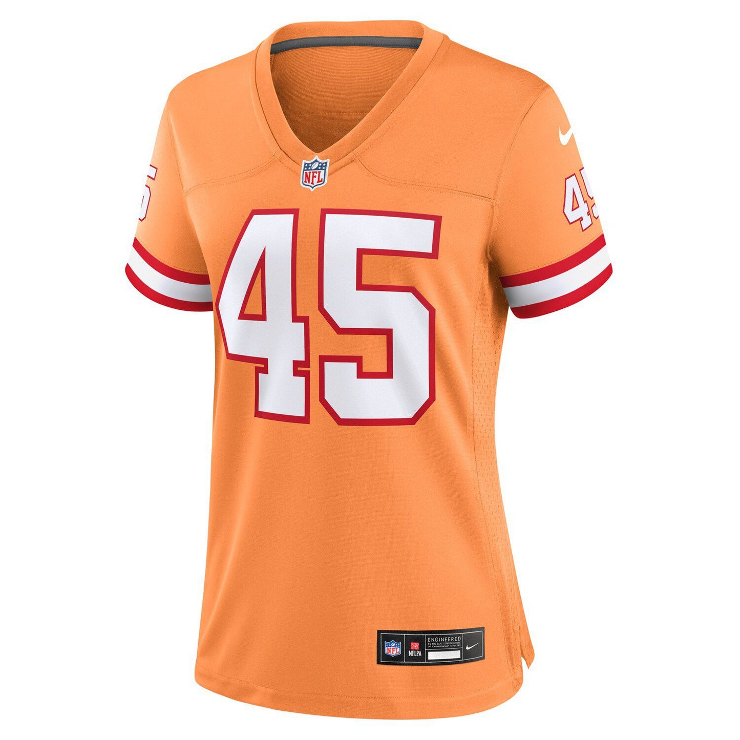 Women's Nike Devin White Orange Tampa Bay Buccaneers Throwback Game Jersey