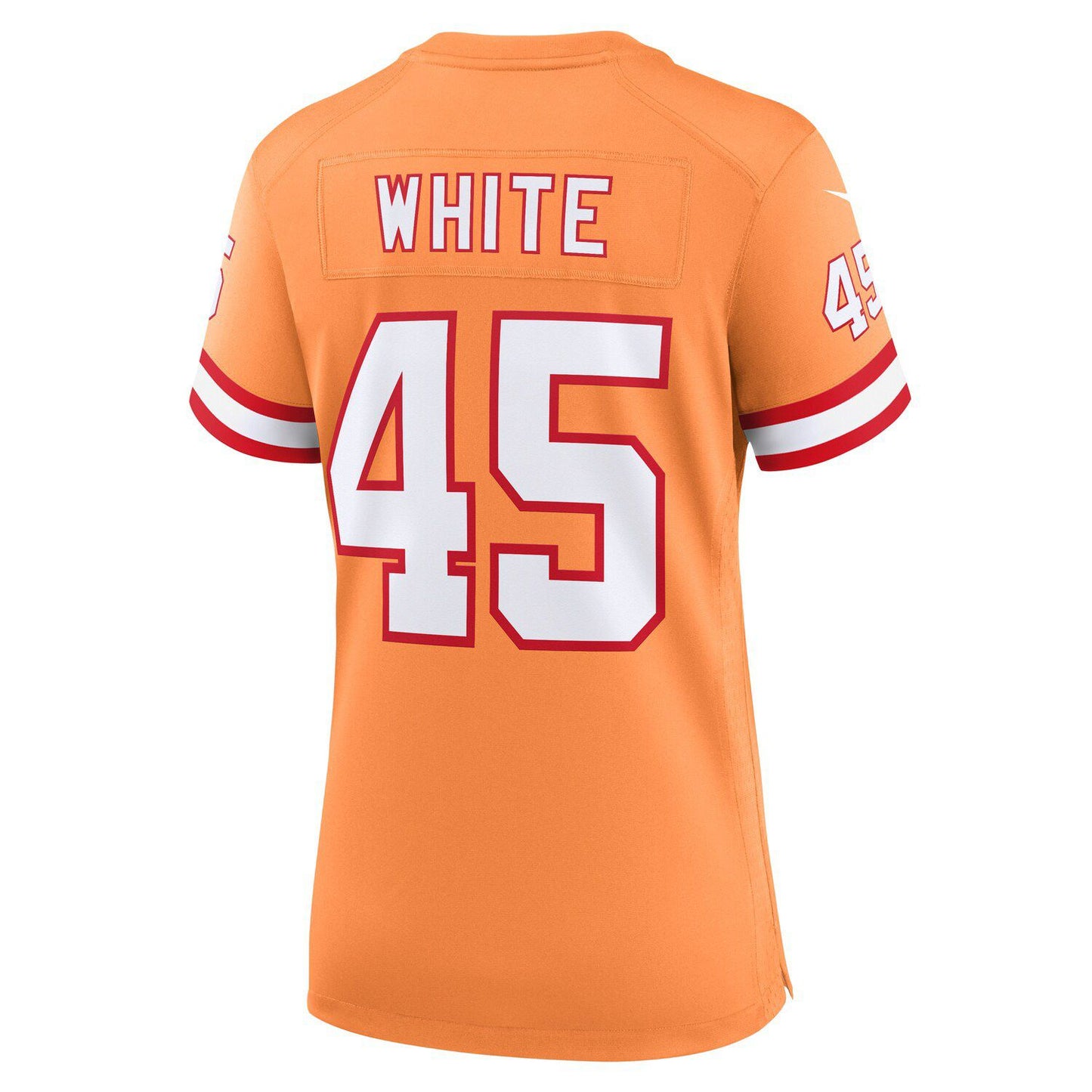 Women's Nike Devin White Orange Tampa Bay Buccaneers Throwback Game Jersey