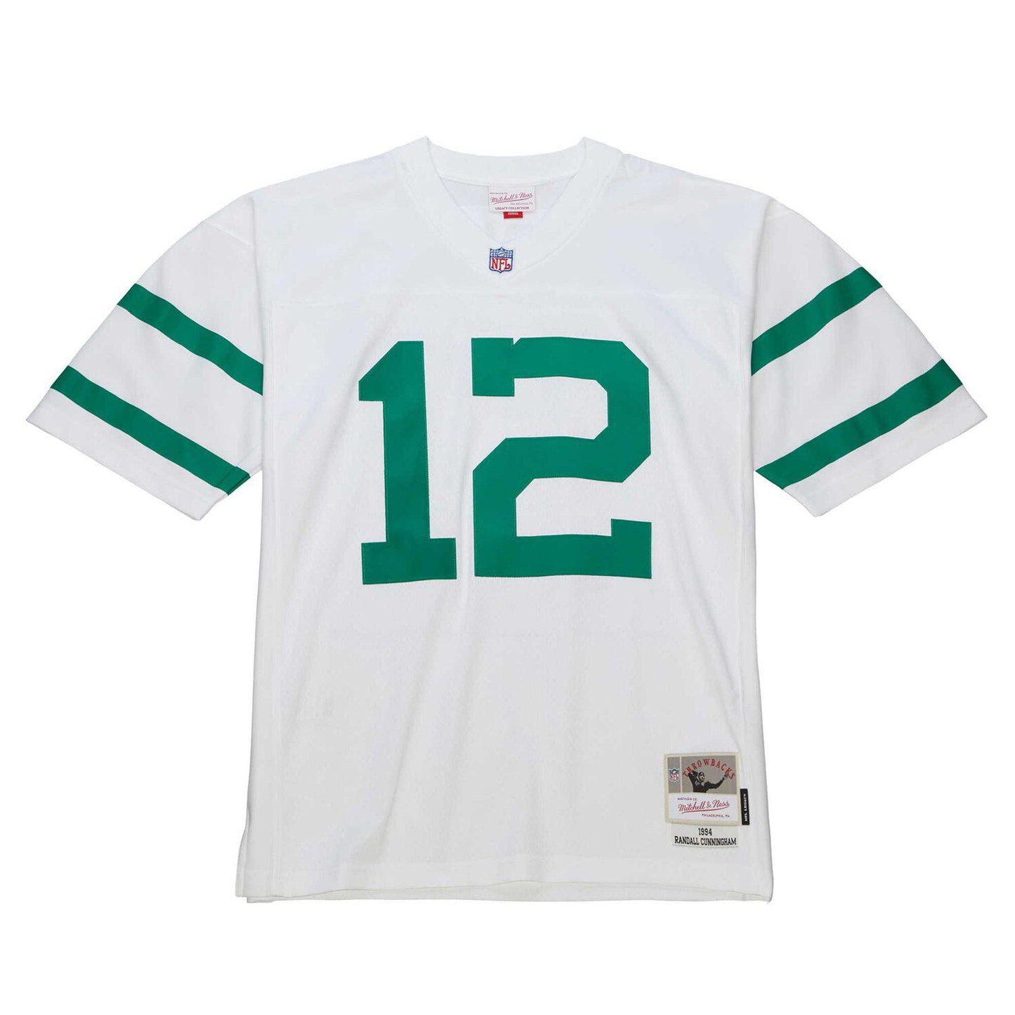 Men's Mitchell & Ness Randall Cunningham White Philadelphia Eagles 1994 Legacy Replica Jersey