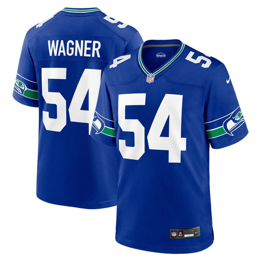 Men's Nike Bobby Wagner Royal Seattle Seahawks Throwback Player Game Jersey