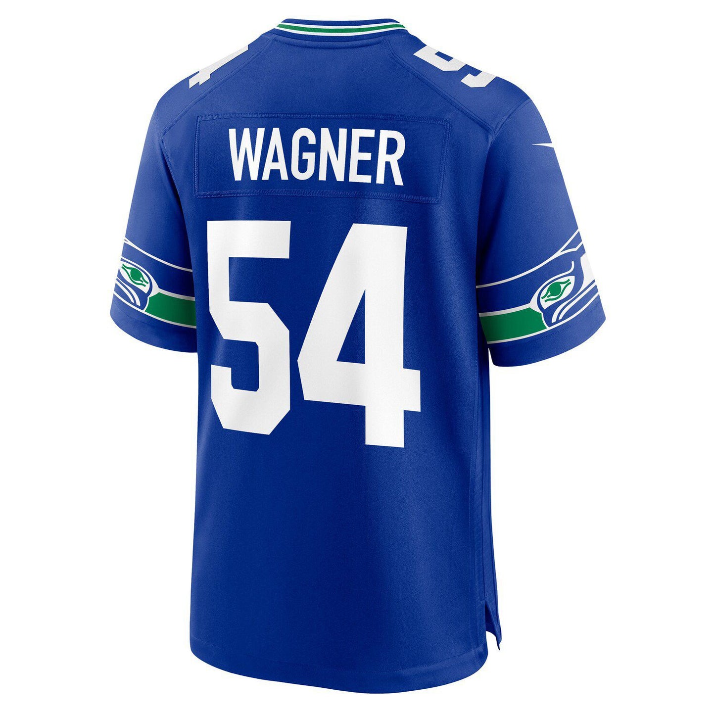 Men's Nike Bobby Wagner Royal Seattle Seahawks Throwback Player Game Jersey