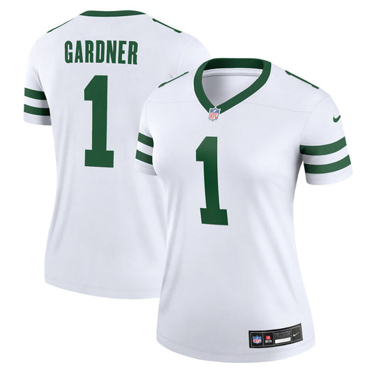 Women's Nike Sauce Gardner White New York Jets Alternate Legend Jersey