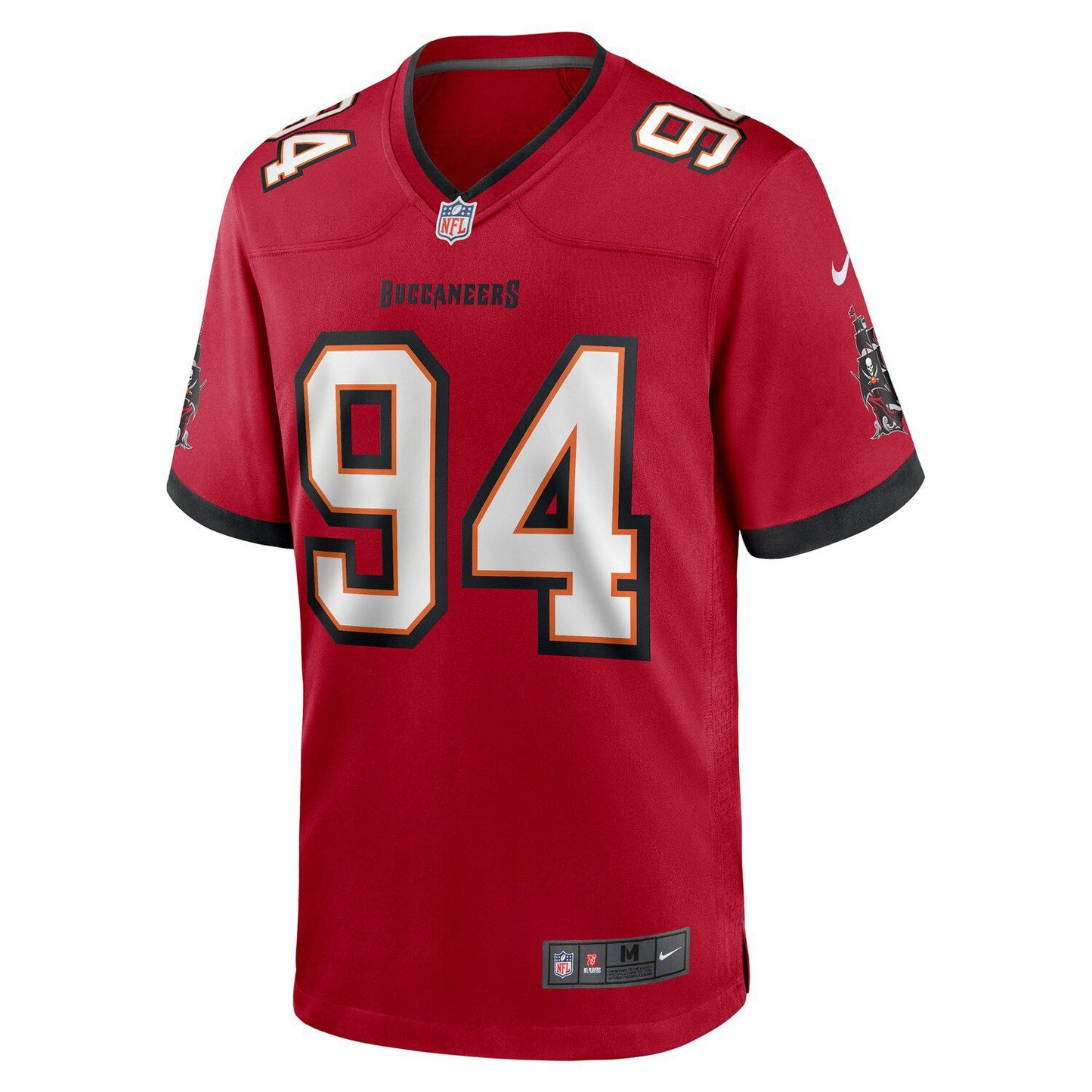 Men's Nike Calijah Kancey Red Tampa Bay Buccaneers 2023 NFL Draft First Round Pick Game Jersey