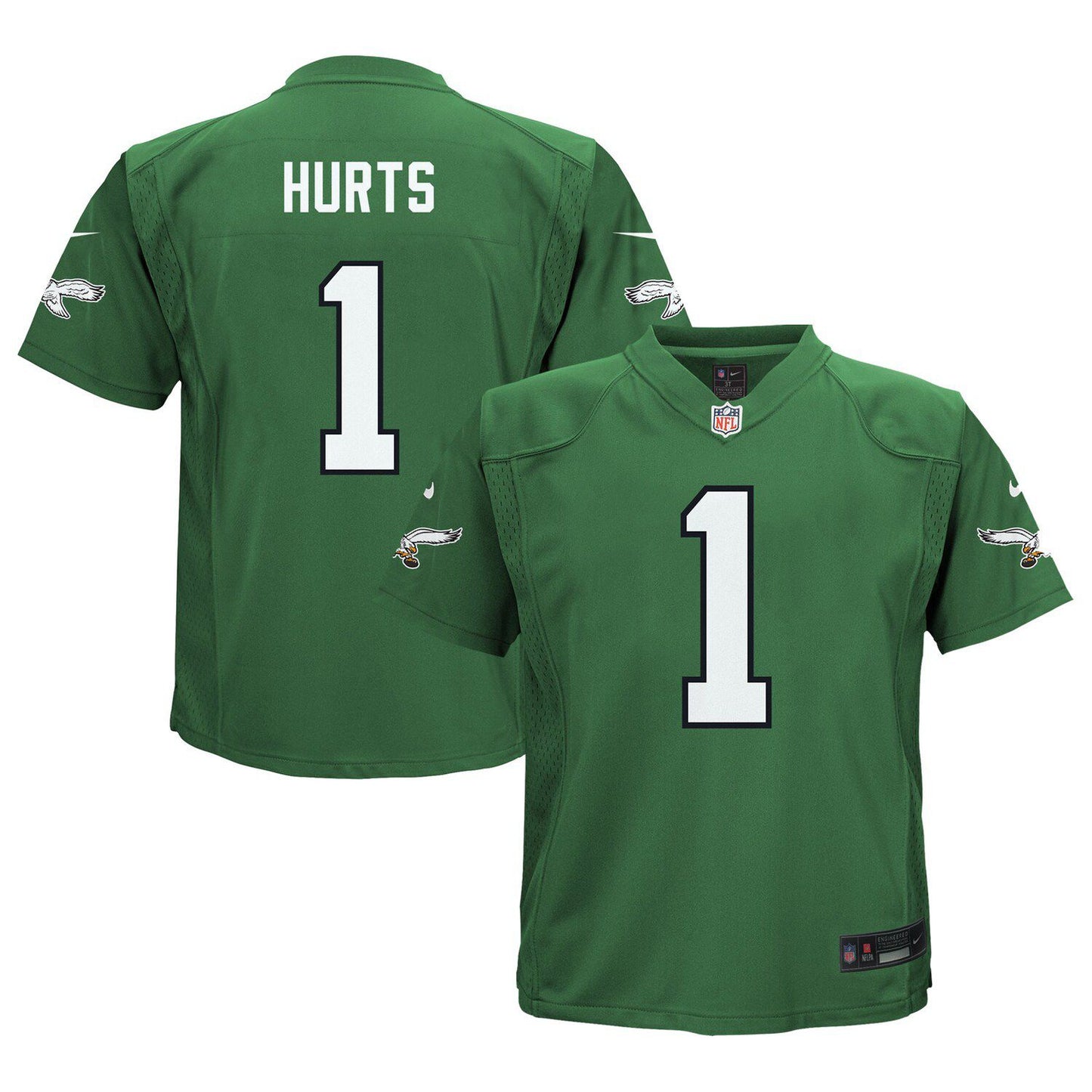 Infant Nike Jalen Hurts Kelly Green Philadelphia Eagles Alternate Game Jersey