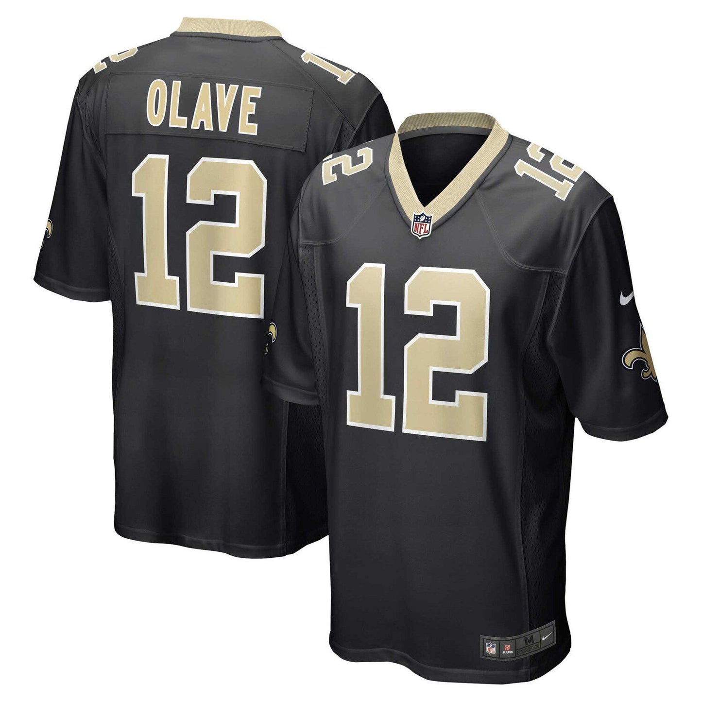 Men's Nike Chris Olave Black New Orleans Saints Game Jersey