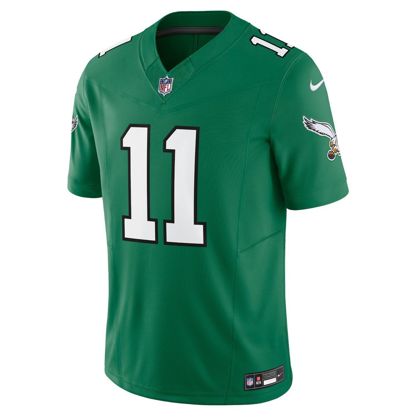 Men's Nike A.J. Brown Kelly Green Philadelphia Eagles Vapor F.U.S.E. Limited Jersey