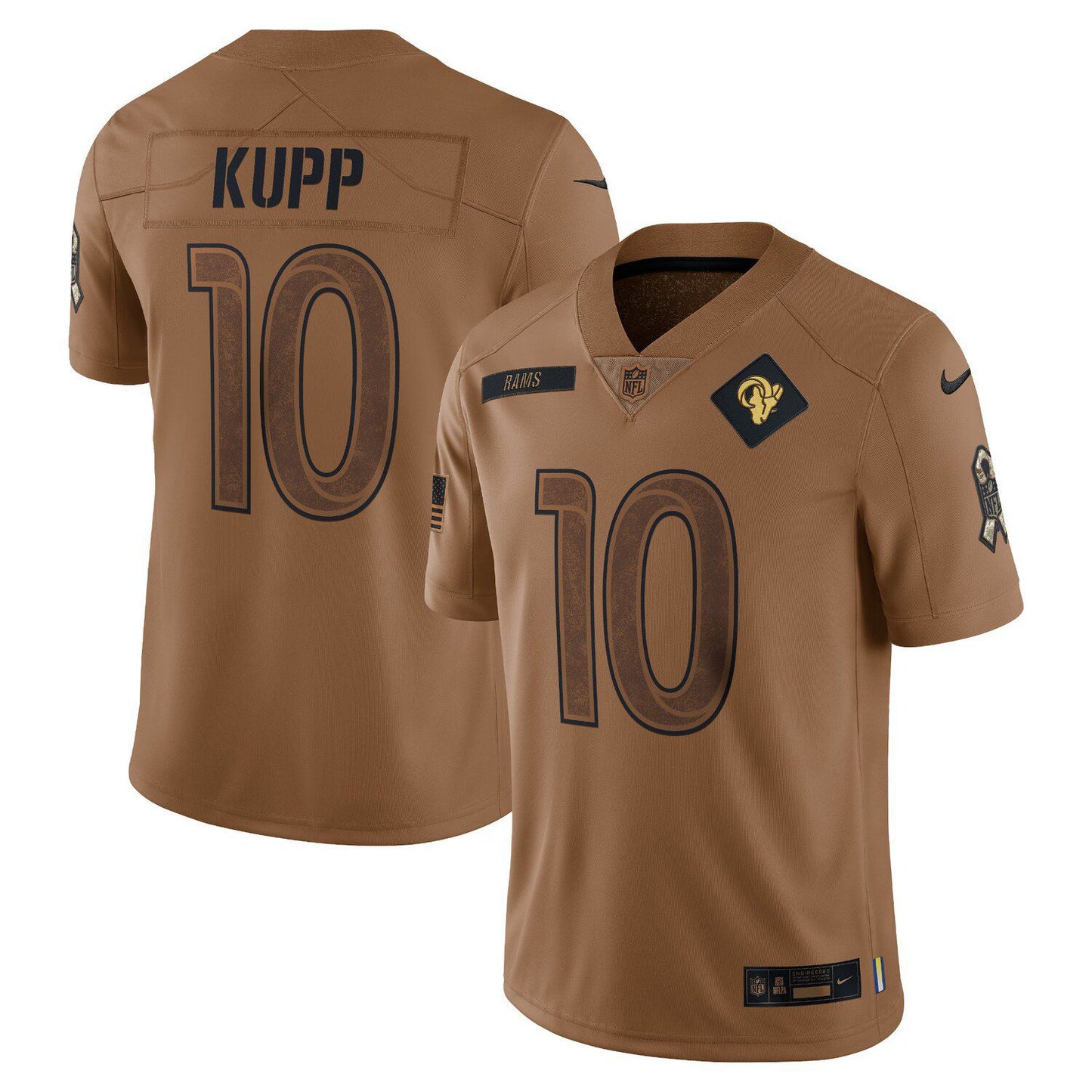 Men's Nike Cooper Kupp Brown Los Angeles Rams 2023 Salute To Service Limited Jersey