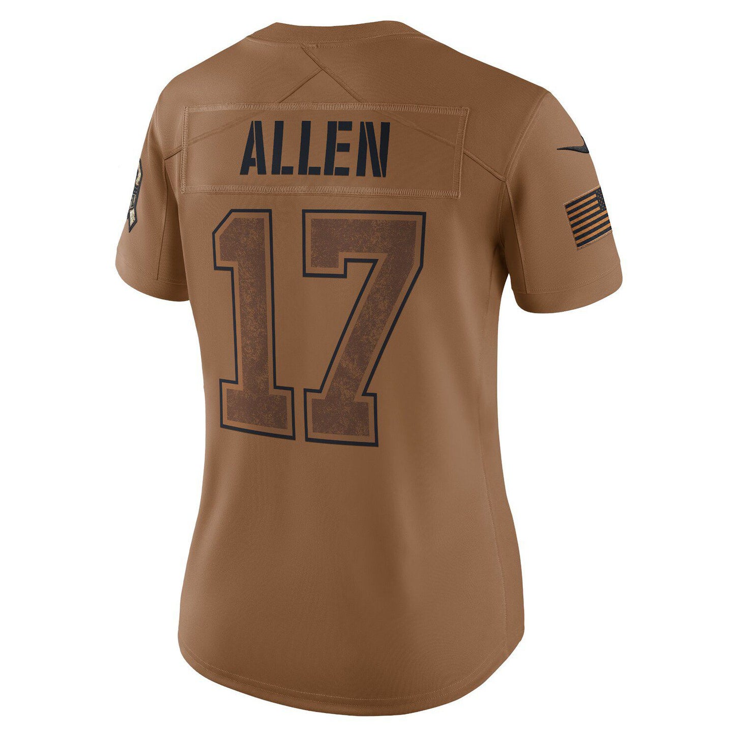 Women's Nike Josh Allen Brown Buffalo Bills 2023 Salute To Service Limited Jersey