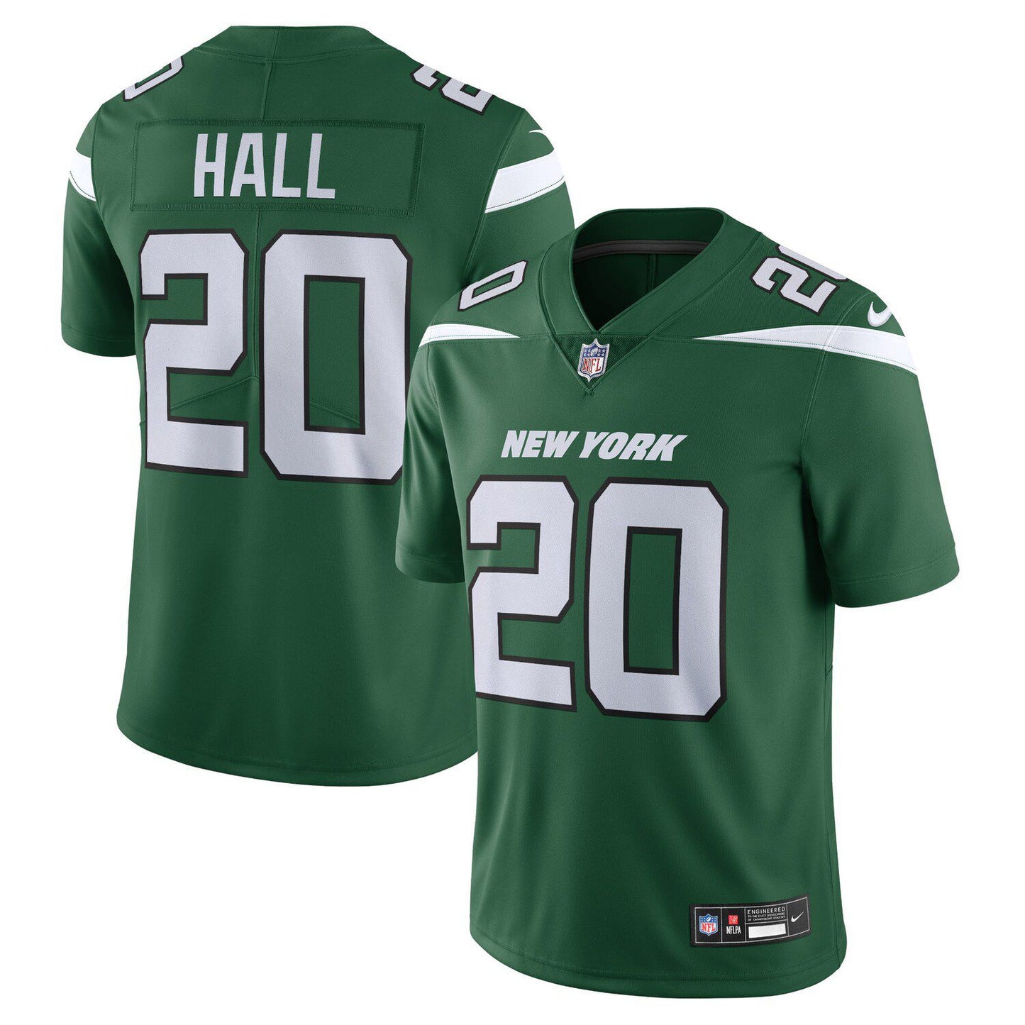 Men's Nike Breece Hall Gotham Green New York Jets Vapor Untouchable Limited Jersey