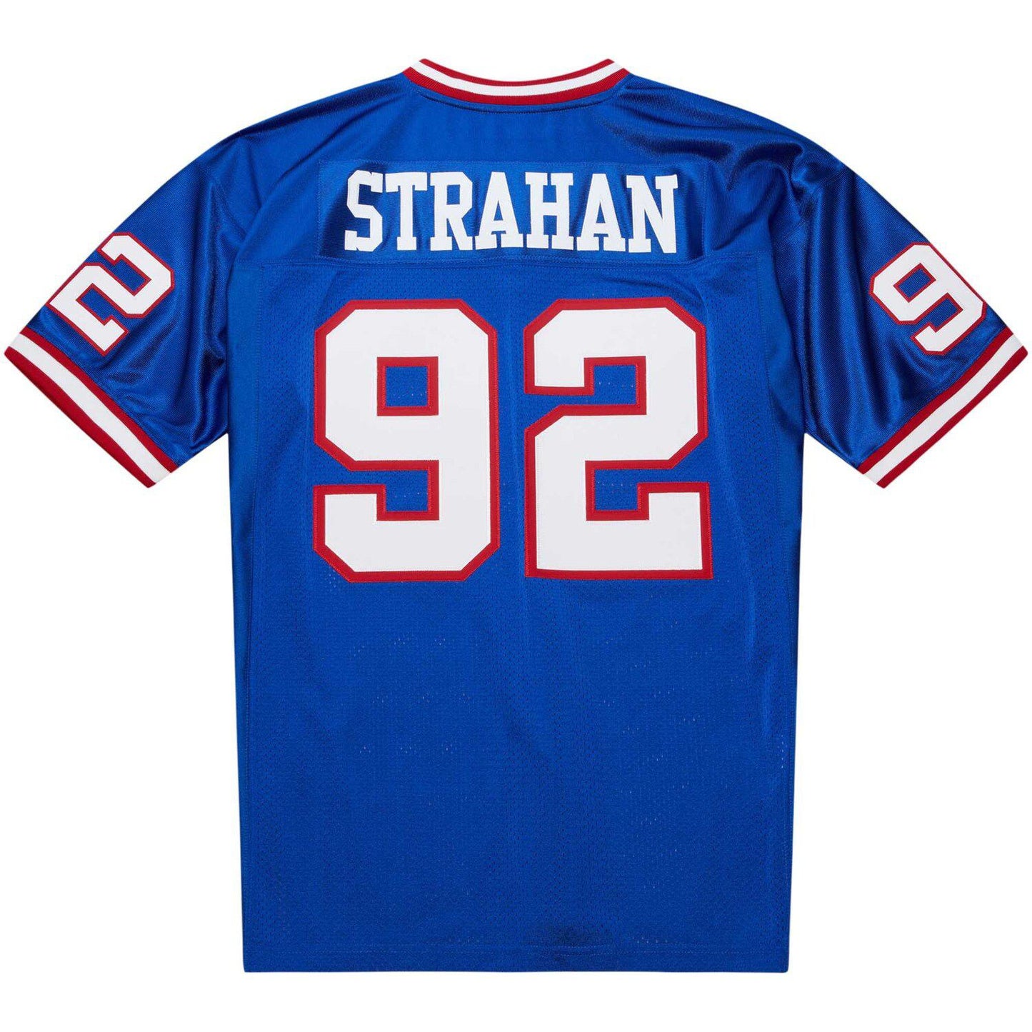 Men's Mitchell & Ness Michael Strahan Royal New York Giants 2004 Authentic Throwback Retired Player Jersey