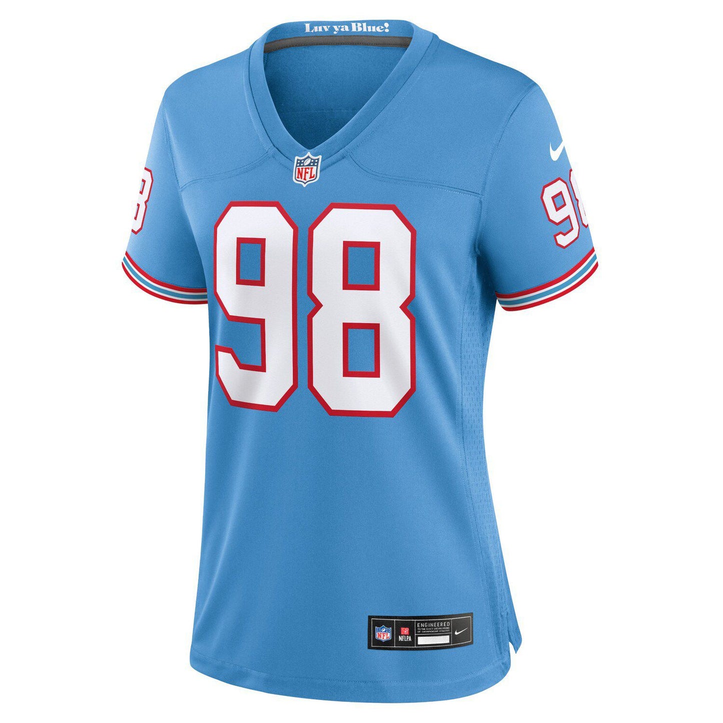 Women's Nike Jeffery Simmons Light Blue Tennessee Titans Player Jersey