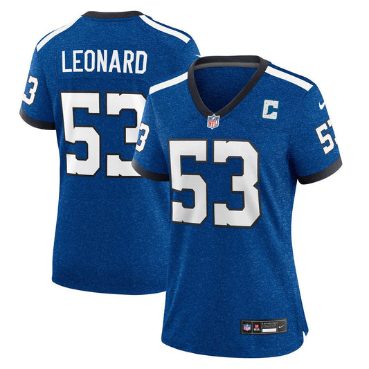 Women's Nike Shaquille Leonard Blue Indianapolis Colts Player Jersey