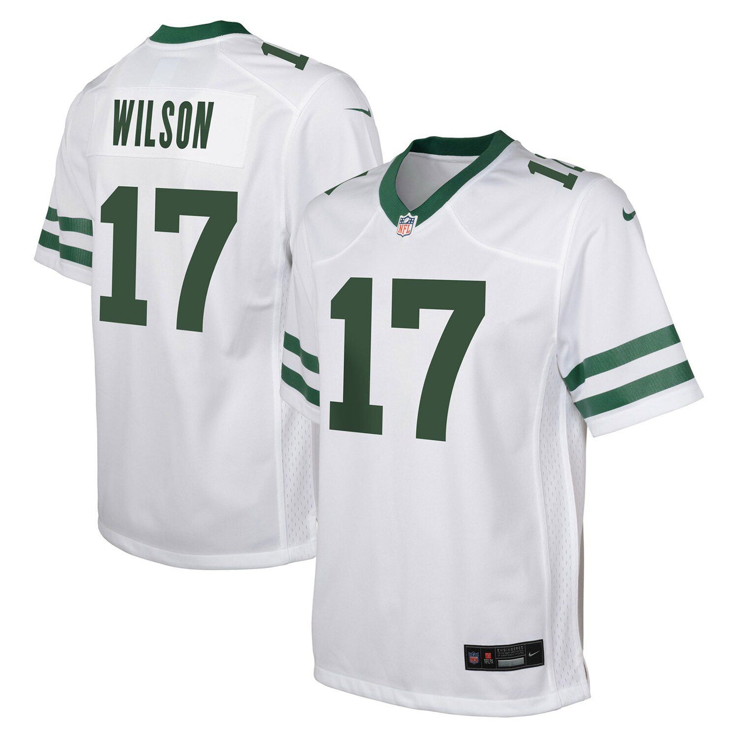 Youth Nike Garrett Wilson White New York Jets Game Jersey