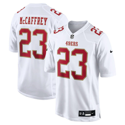 Men's Nike Christian McCaffrey Tundra White San Francisco 49ers Fashion Game Jersey