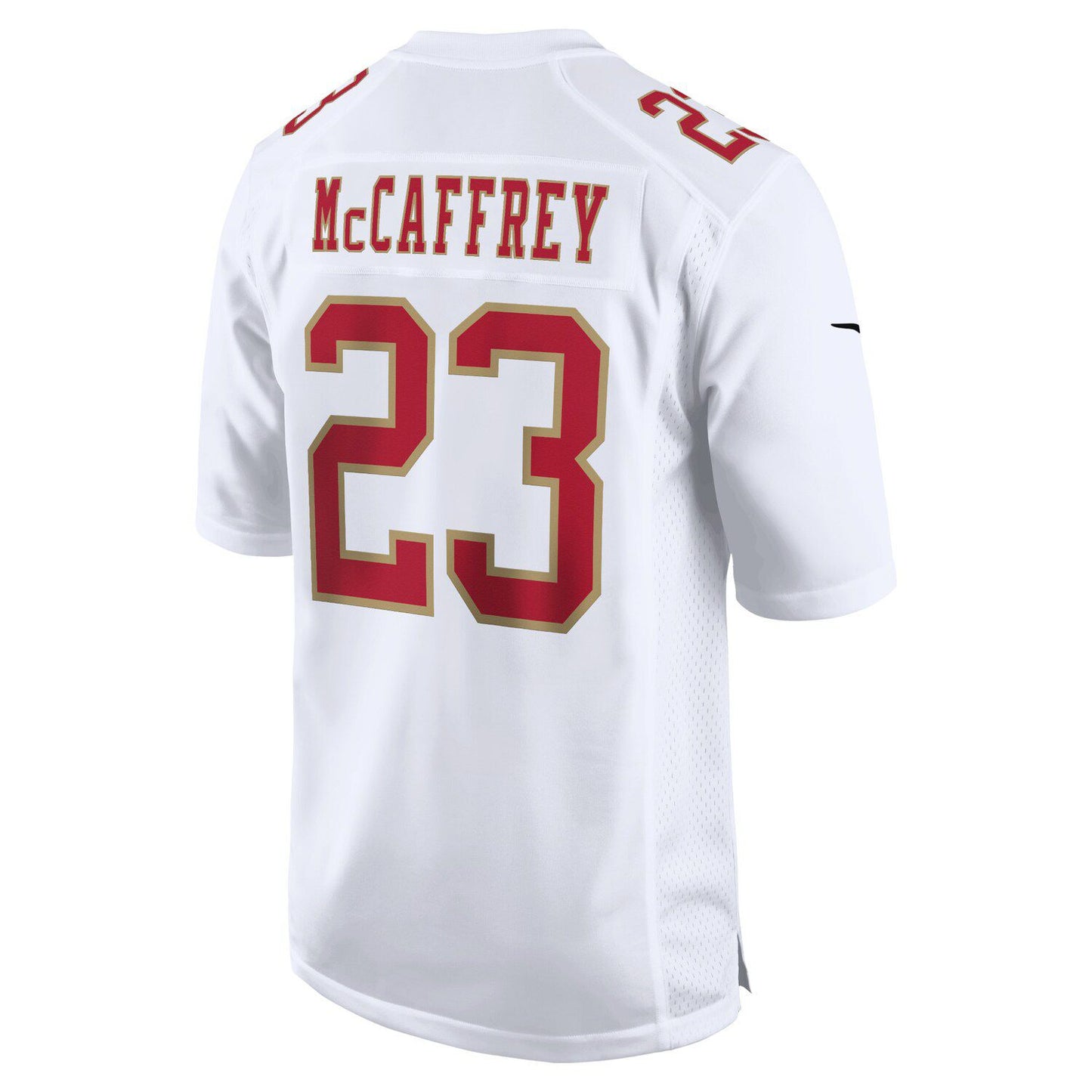 Men's Nike Christian McCaffrey Tundra White San Francisco 49ers Fashion Game Jersey