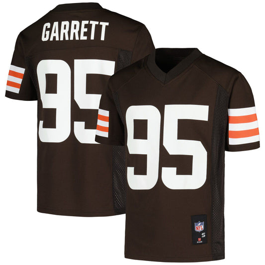 Youth Myles Garrett Brown Cleveland Browns Replica Player Jersey