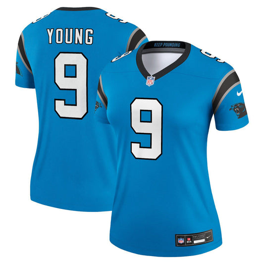 Women's Nike Bryce Young Blue Carolina Panthers  Legend Jersey